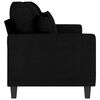 vidaXL 3-Sitzer-Sofa Schwarz 180 cm Stoff
