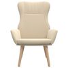vidaXL Relaxsessel Creme Stoff