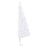 vidaXL K&uuml;nstlicher Eck-Weihnachtsbaum Wei&szlig; 240 cm PVC