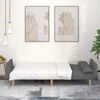 vidaXL Schlafsofa 2-Sitzer mit 2 Kissen Hellgrau Stoff