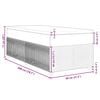 vidaXL Boxspringbett mit Matratze Dunkelblau 80x200 cm Samt