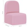 vidaXL 2-in-1 Kindersofa Rosa Kunstleder