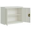 vidaXL Aktenschrank Hellgrau 90x40x110 cm Stahl