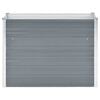 vidaXL Garten-Hochbeet Verzinkter Stahl 100x40x77 cm Grau