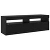 vidaXL TV-Schr&auml;nk 2 pcs Schwarz Eichen-Optik 240 x 35 x 40 cm