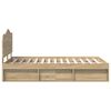 vidaXL Bettrahmen Sonoma 120 x 190 cm Massives Kiefernholz