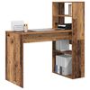 vidaXL Schreibtisch mit Regal Altholz 113 x 54 x 120 cm Holzwerkstoff