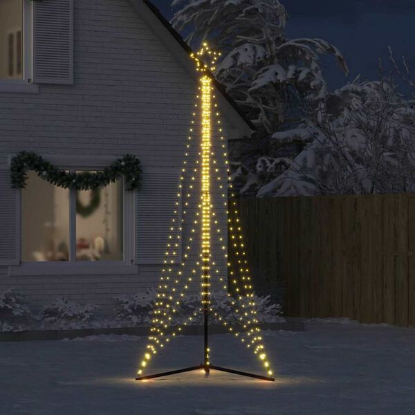 vidaXL LED Weihnachtsbaum 525 LEDs Warmweiß 302 cm