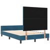 vidaXL Boxspringbett mit Kopfteil Dunkelblau 120 x 190 cm Samt
