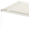 vidaXL Standmarkise Manuell Einziehbar 450x350 cm Creme