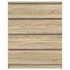 vidaXL Sideboard Sonoma-Eiche 80x35x99 cm Holzwerkstoff