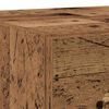 vidaXL Badezimmerschrank mit T&uuml;r Altholz 78 x 37 x 59 cm Holzwerkstoff