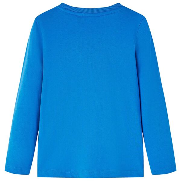 Kinder-Langarmshirt Kobaltblau 116