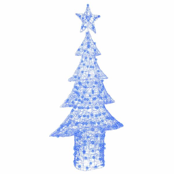 vidaXL Weihnachtsbaum mit 240 LEDs Blau 180 cm Acryl