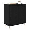vidaXL Sideboard Schwarz Eichen-Optik 60 x 35 x 70 cm Holzwerkstoff