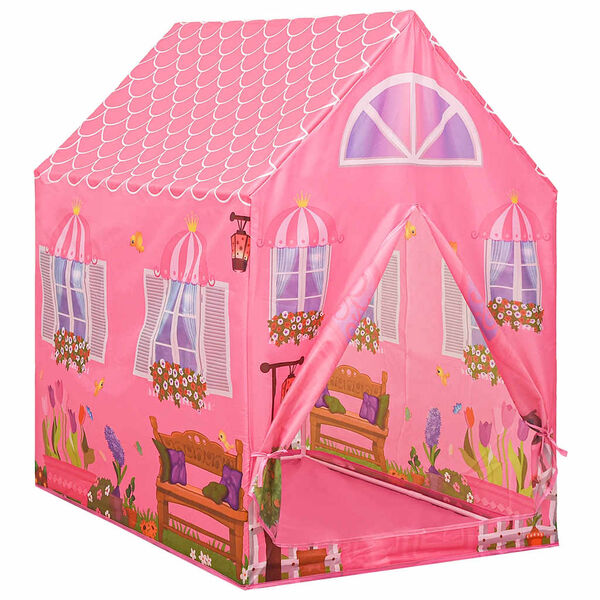 vidaXL Kinder-Spielzelt mit 250 Bällen Rosa 69x94x104 cm