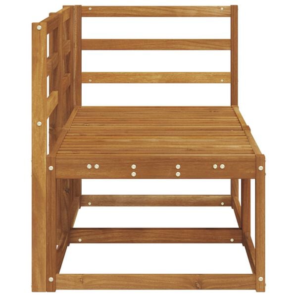 vidaXL Outdoor Mittel- und Ecksofa 2 St&uuml;ck Natur Massivholz Akazie