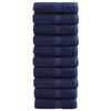 vidaXL Premium G&auml;stet&uuml;cher SOLUND 10 Stk. Marineblau 30x50 cm 600 g/m&sup2;