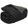 vidaXL Winterbettdecke Schwarz und Anthrazit 220 x 140 cm Mikrofaser