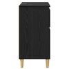 vidaXL Sideboard Schwarz Eichen-Optik 60 x 35 x 70 cm Holzwerkstoff