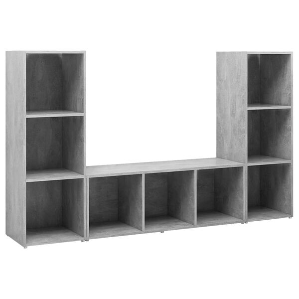vidaXL | TV-Schränk | 3 pcs 37 x 35 x 107.5 cm
