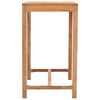 vidaXL Outdoor-Bartisch 110x60x105 Massivholz Teak