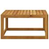 vidaXL 4-tlg. Garten-Lounge-Set mit Auflagen Creme Massivholz Akazie