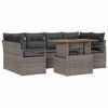 vidaXL Garten-Sofa-Set 7 stk. 6-Sitzanzahl Grau