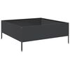vidaXL Hochbeet Schwarz 100x100x41 cm Stahl