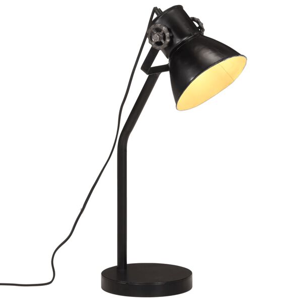 vidaXL Schreibtischlampe 25 W Schwarz 17x17x60 cm E27