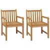 vidaXL 3-teiliges Garten-Ess-Set 80 x 80 cm Massivholz Teak