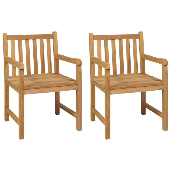 vidaXL 3-teiliges Garten-Ess-Set 80 x 80 cm Massivholz Teak