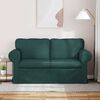 vidaXL Sofa Dunkelgr&uuml;n Gesamtabmessungen: 155 x 82 x 80 cm (B x T x H)