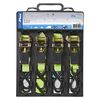 ProPlus 4er-Set Spanngurte mit Ratsche + 2 Haken 5 m 320205