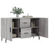 vidaXL Sideboard Grau Sonoma 100x36x60 cm Holzwerkstoff