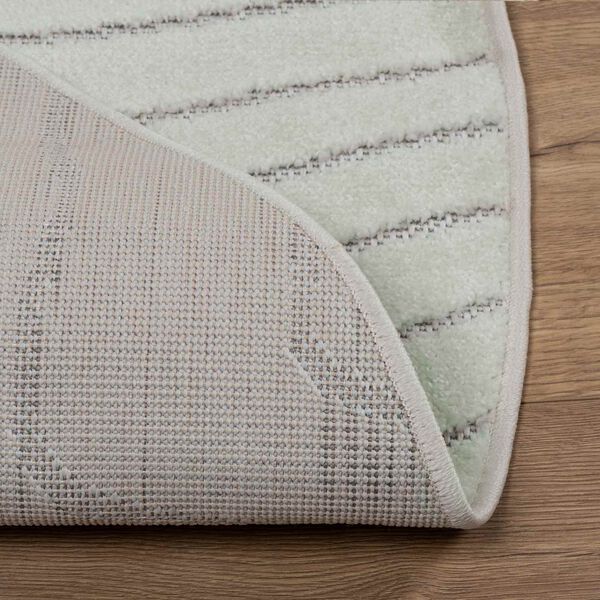 vidaXL Bereichsteppiche Rund PALMERAS Gr&uuml;n &Oslash; 120 CM Polyester