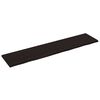 vidaXL Waschtischplatte Dunkelbraun 220x50x(2-4)cm Massivholz