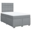 vidaXL Boxspringbett mit Matratze Hellgrau 120x190 cm Stoff