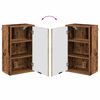 vidaXL Badezimmerschrank Wandmontiert Altholz 39 x 23,5 x 65 cm