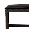 vidaXL 17-tlg. Garten-Essgruppe mit Kissen Schwarz Poly Rattan