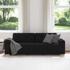 vidaXL 3-Sitzer-Sofa Schwarz 220x78x80 cm Stoff