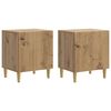 vidaXL Nachttisch 2 stk. Artisan-Eiche 43 x 34,5 x 50 cm Holzwerkstoff