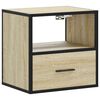 vidaXL Wand-Nachttisch Sonoma-Eiche 40x31x39,5 cm