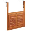 vidaXL Balkon-Hängetisch 64,5x44x80 cm Massivholz Akazie