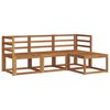 vidaXL Outdoor-Sofagarnitur mit Kissen 4 pcs Natur und Creme