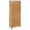 vidaXL Highboard Artisan-Eiche 69,5 x 34 x 180 cm Holzwerkstoff