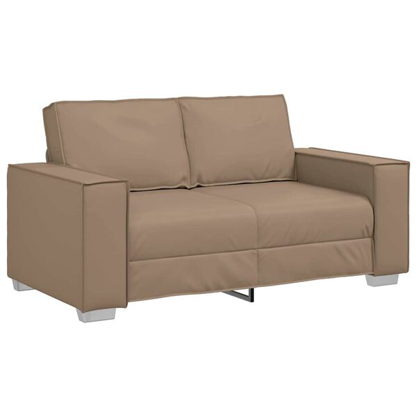 vidaXL Sofa 120cm Cappuccino Stoff