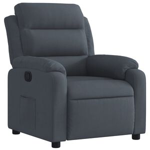vidaXL Relaxsessel Dunkelgrau Samt