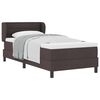 vidaXL Boxspringbett mit Matratze Dunkelbraun 100 x 200 cm Stoff