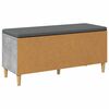 vidaXL Flurbank mit Kissen mit Speicher Beton Grau 60 x 38 x 46 cm